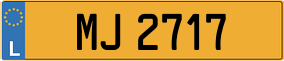Trailer License Plate